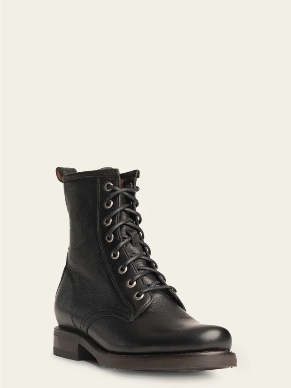 Frye Women's Veronica Distressed Black Combat Moto Boots - Picture 4 of 7